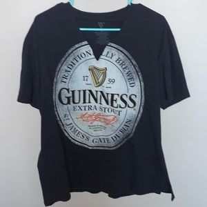 5 FOR $25- Guinness Choker-Cut T Shirt